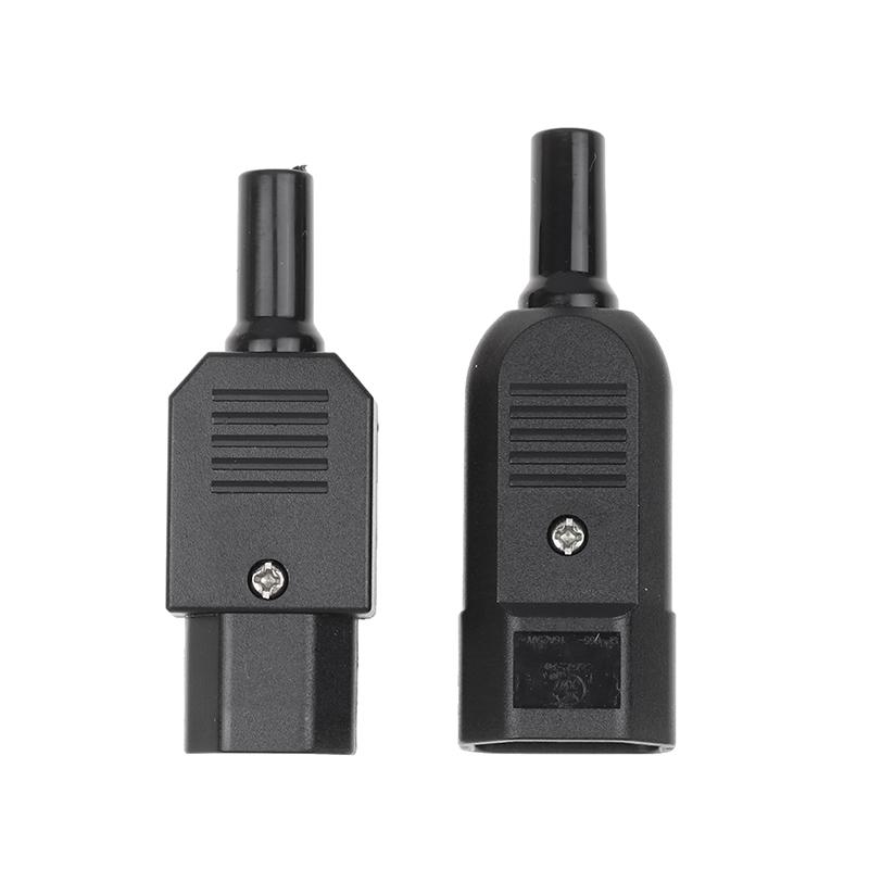 1 шт. 16A 250V Прямой кабельный штекерный разъем C13 C14 Гнездовой Штекер Перепаиваемый Силовой разъем 3-контактная Розетка переменного тока Промышленный штекер