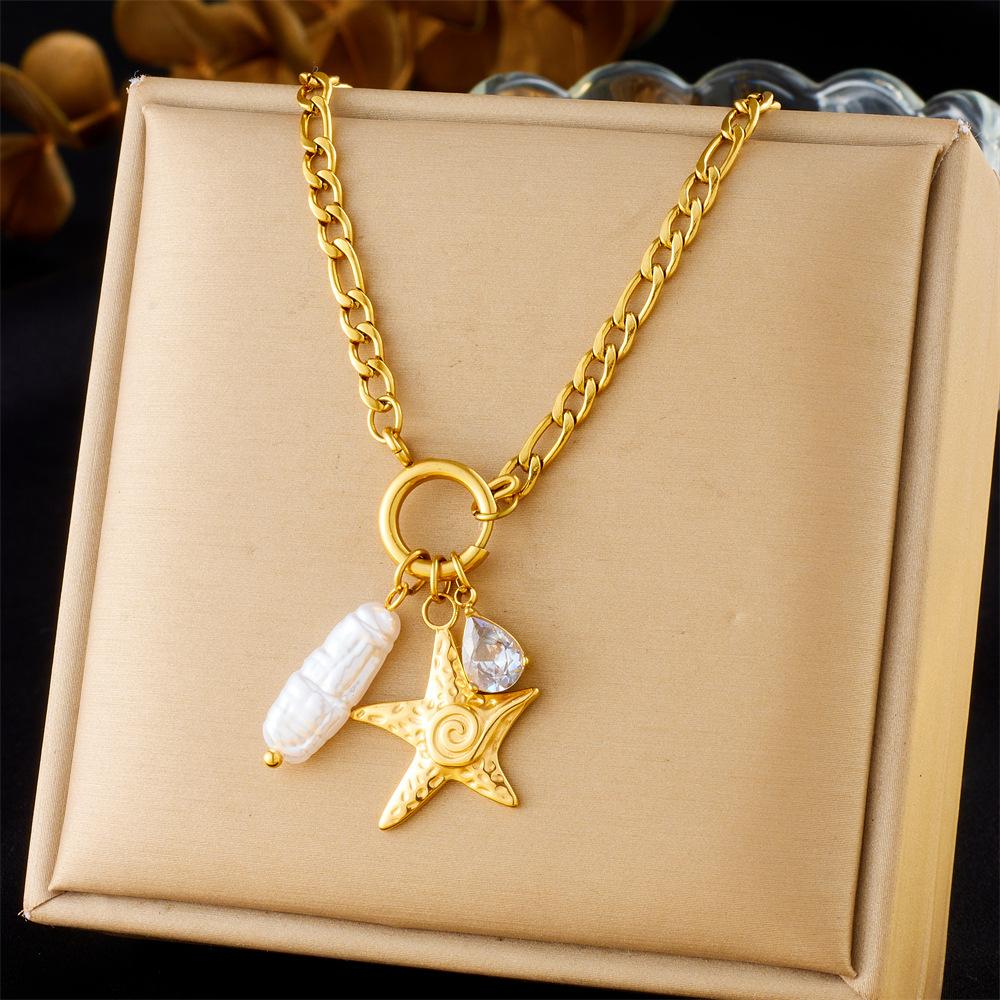 Vintage Love Heart Pearl Choker Necklace Pink Floral Gem Round Pendant Layered Sweater Chain Fashion Jewelry