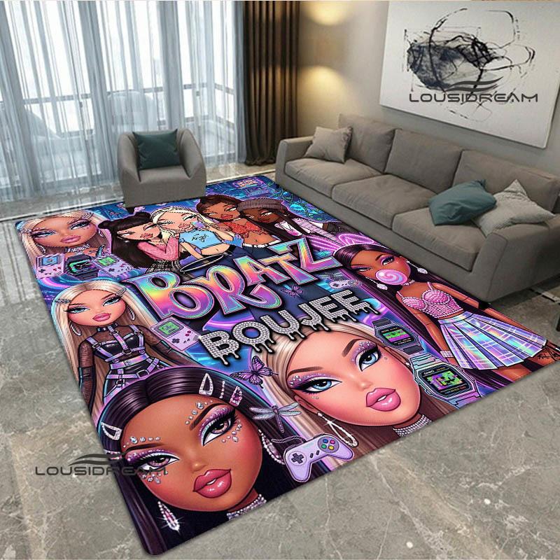 Ковер с принтом Bratz в стиле каваи Нескользящий ковер уличные ковры ковер для зоны декор ковра для спальни подарок на день рождения