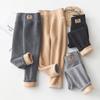 Winter Clothes for Girls Thick Leggings One Piece Velvet Outdoor High Waist Warm Skinny Pencil Pants 3-12 Year Children Trousers