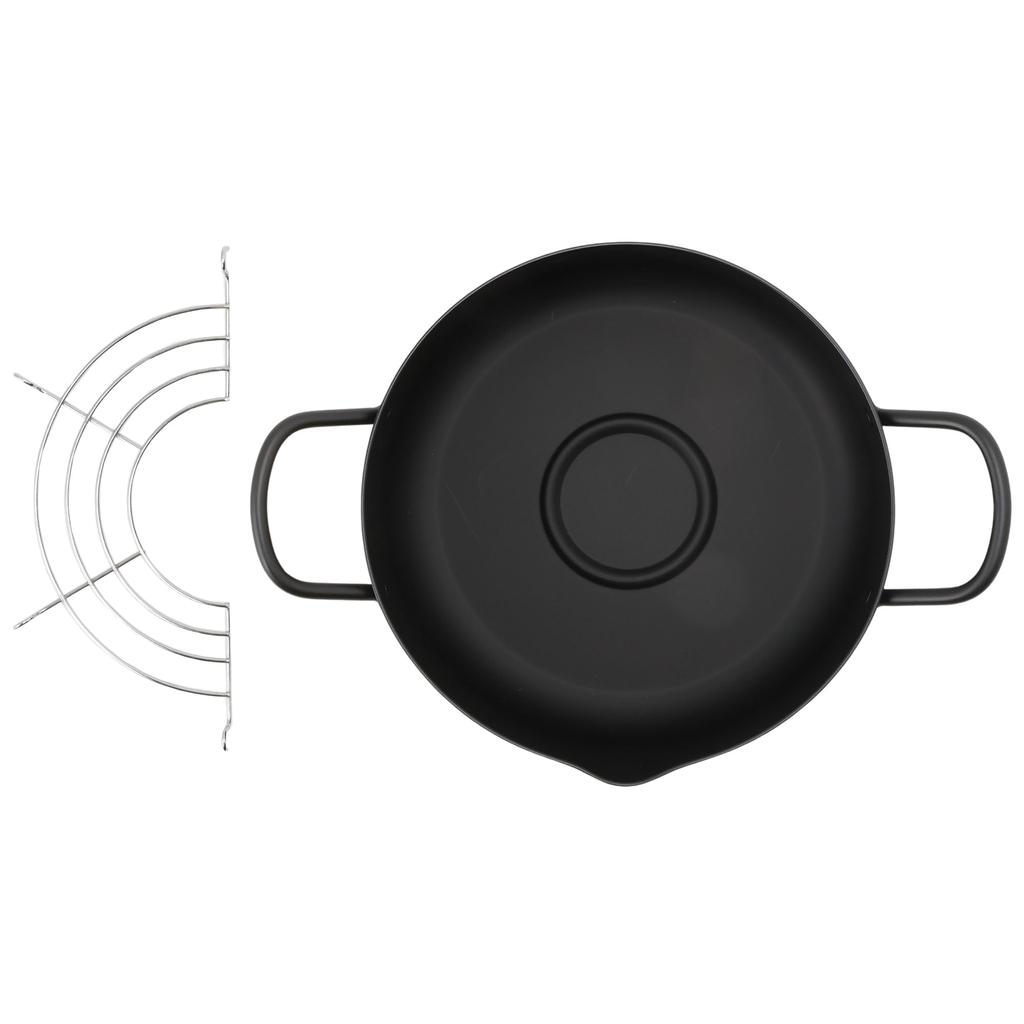 Железный горшок для темпуры Maruyama Giken 20 см с ситечком DST-25, совместим с индукционными плитами, совместим с газовыми плитами, фритюрница, горшок для темпуры, совместим с индукционными плитами, сделано в Японии,