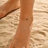 Vnox Vintage Evil Eye Anklets For Women,Religious Metal Enamel Beads Chain Bracelets Ankle Chain, Adjustable Steel Foot Jewelry