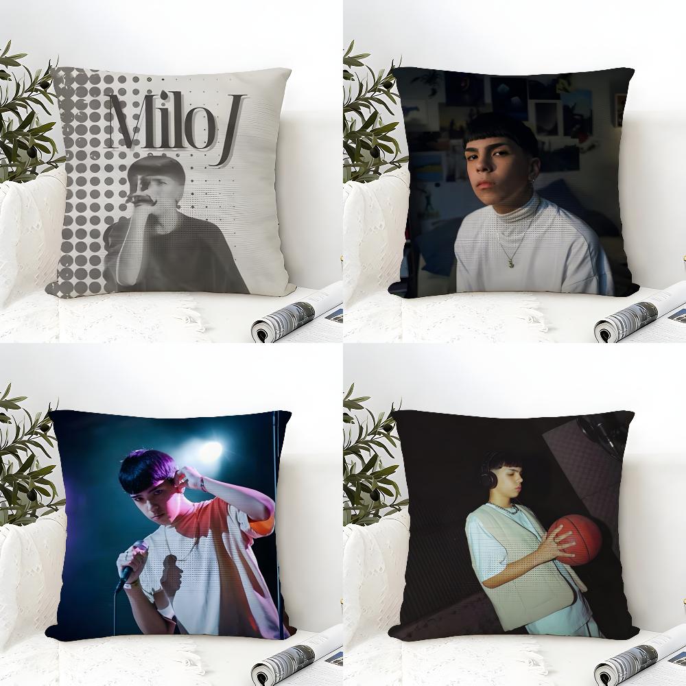 SINGER MMilo J Cushion Cover Eco Linen Pillow Case DoubleSided Print Breathable Durable Hidden Zipper Home Decor Gift