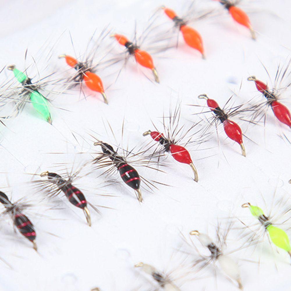 5pcs 12# Artificial Insect Lure Hair Hook Fly Hook Bait Fly Fishing Insects Hook Ant Lures