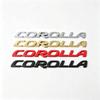 Подходит для логотипа автомобиля COROLLA задний логотип персонализированная модификация металлическая английская буквенная наклейка на автомобиль черная
