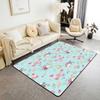 Pink Butterfly Large Area Rug 5x7 Hand Drawn Watercolor Living Room Rug | Cartoon Moth Wings Rugs for Bedroom, Rustic Butterfly Chic Nature