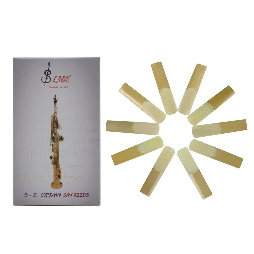 10 шт., сопрано-саксофон, прочность 2,5 трости, высококачественный бамбук, 2-1/2 части саксофона
