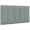 Bed with Mattress  Hanko  Light Grey 90 x 190 cm Fabric