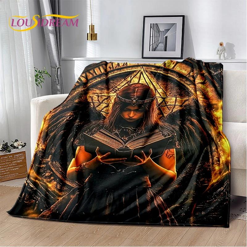 2025 New Gothic Horror Character Skull Ghost Spirit Soft Blanket,Soft Throw Blanket for Home Bedroom Bed Sofa Picnic Travel Gift