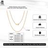 ORSA JEWELS Золото 18 карат Серебро 925 пробы Алмазная огранка Цепь-Фигаро Ожерелье Классический Стиль Аксессуар на шею для женщин SC27