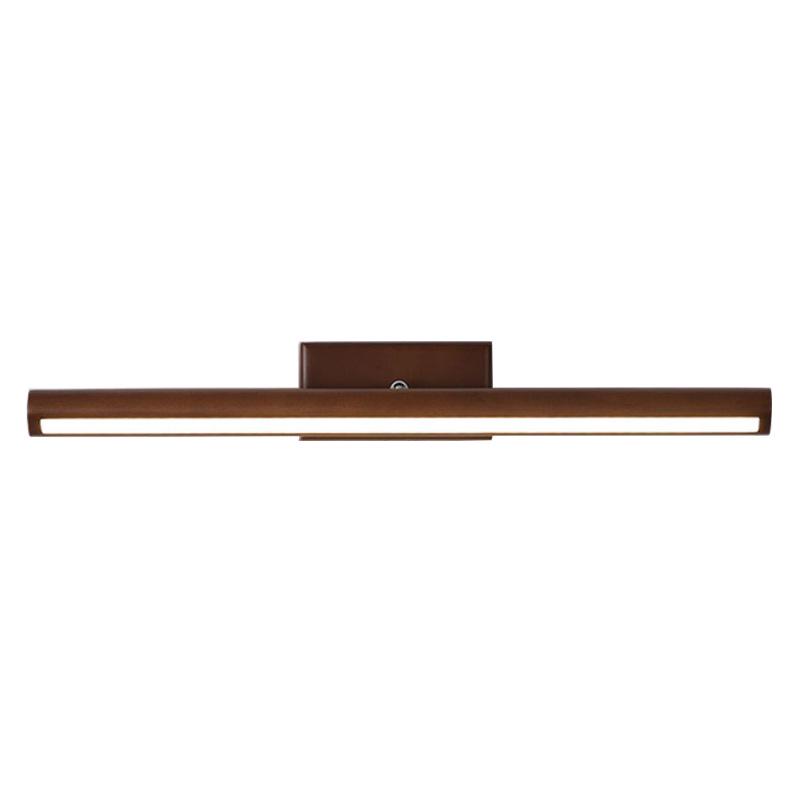 Modern Minimalist LED Vanity Light - Nordic Solid Wood Design for Bathroom