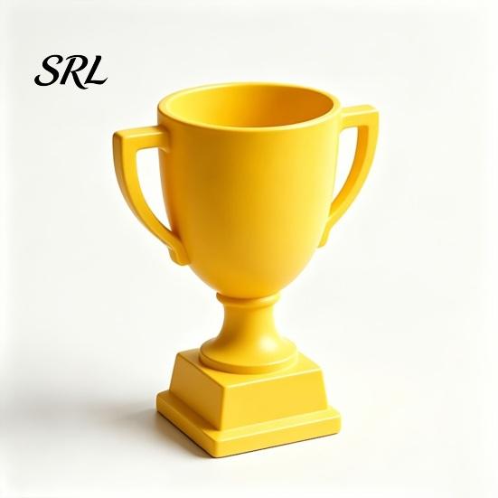 Modern Desk Accessories 3D Printed Trophy Pen Holder, Multifunctional Award Shaped Desktop Container, Artistic Ornament Creative Organizer for Office