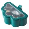 6 Grids Seasoning Box with Clear Lid Multifunctional Space Saving Handheld Seasoning Box with 6 Scoo