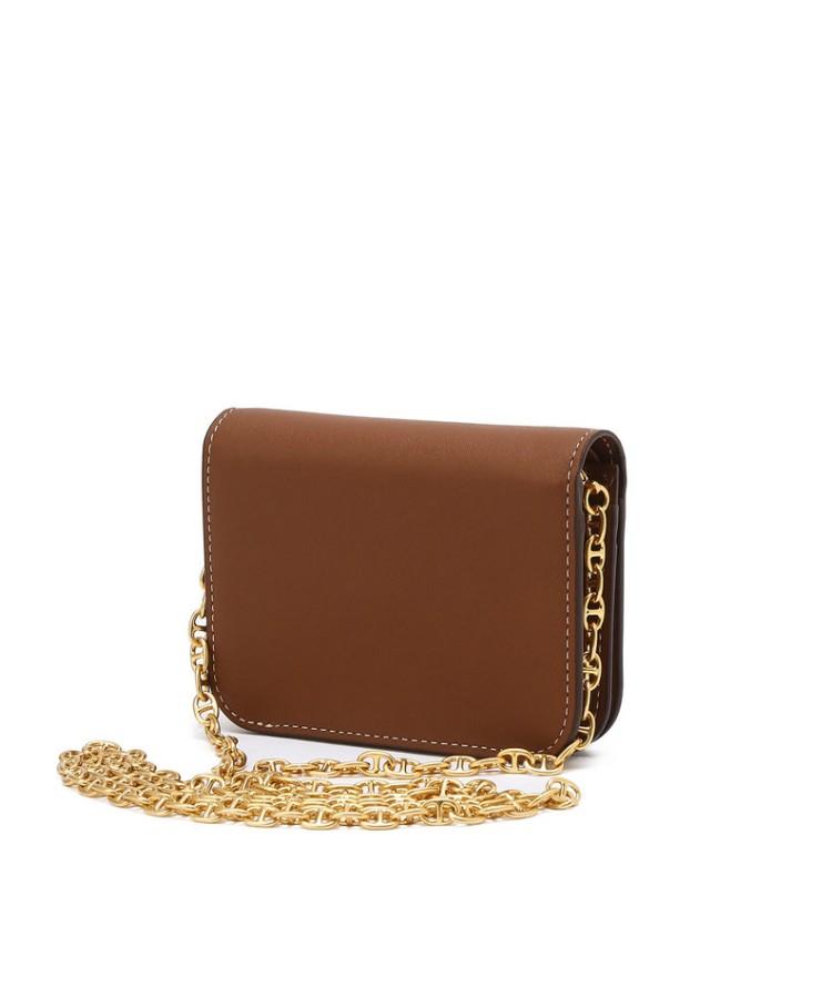 Athe Vanessabruno [Stamp] Brown Stamp Symbol Double A Chain Wallet Aawa6F330W2