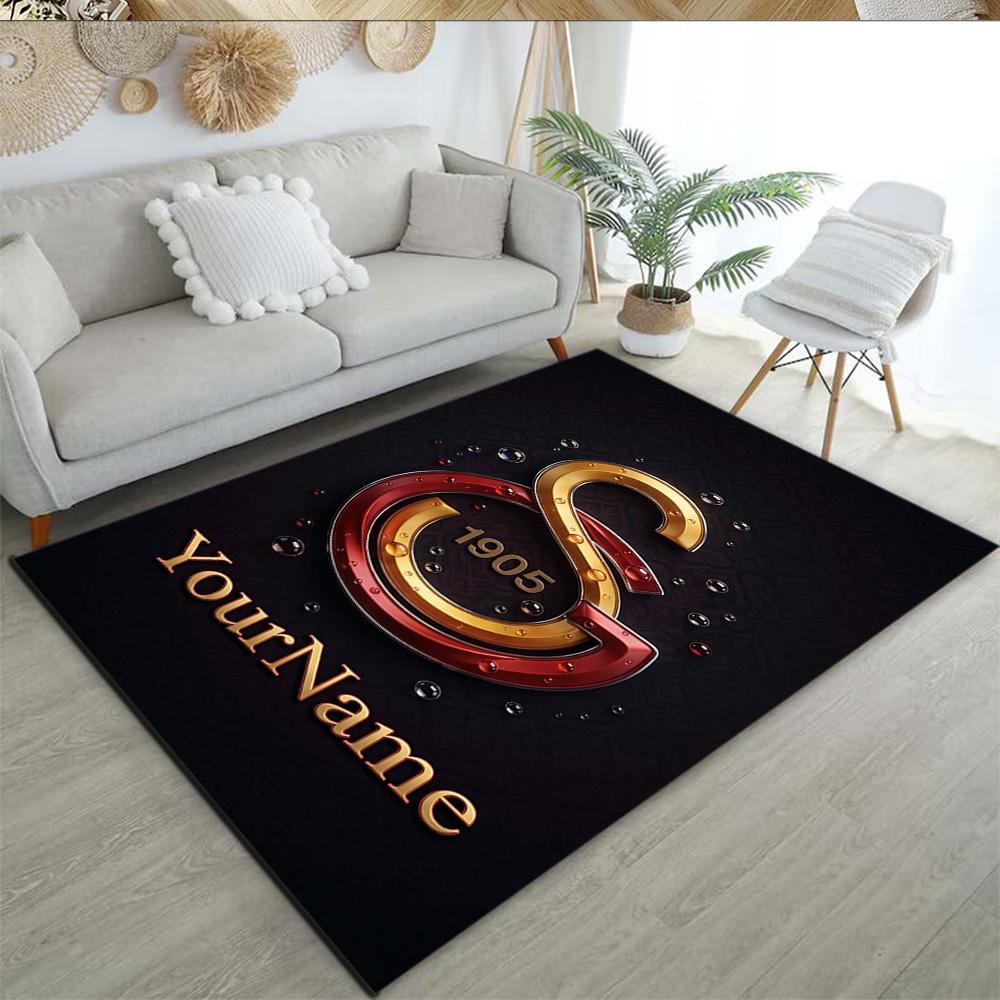 Galatasaray Customize Your Name Floor Mat Perfect For Dormitory Balcony Bedrooms Entryway Antislip Rug Office Home Decor