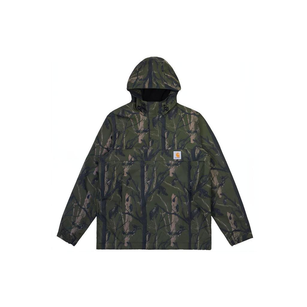 Carhartt WIP Камуфляжная куртка с капюшоном с узором «Дерево» Мужские куртки Зеленый CHXJKI27639CD-GRD