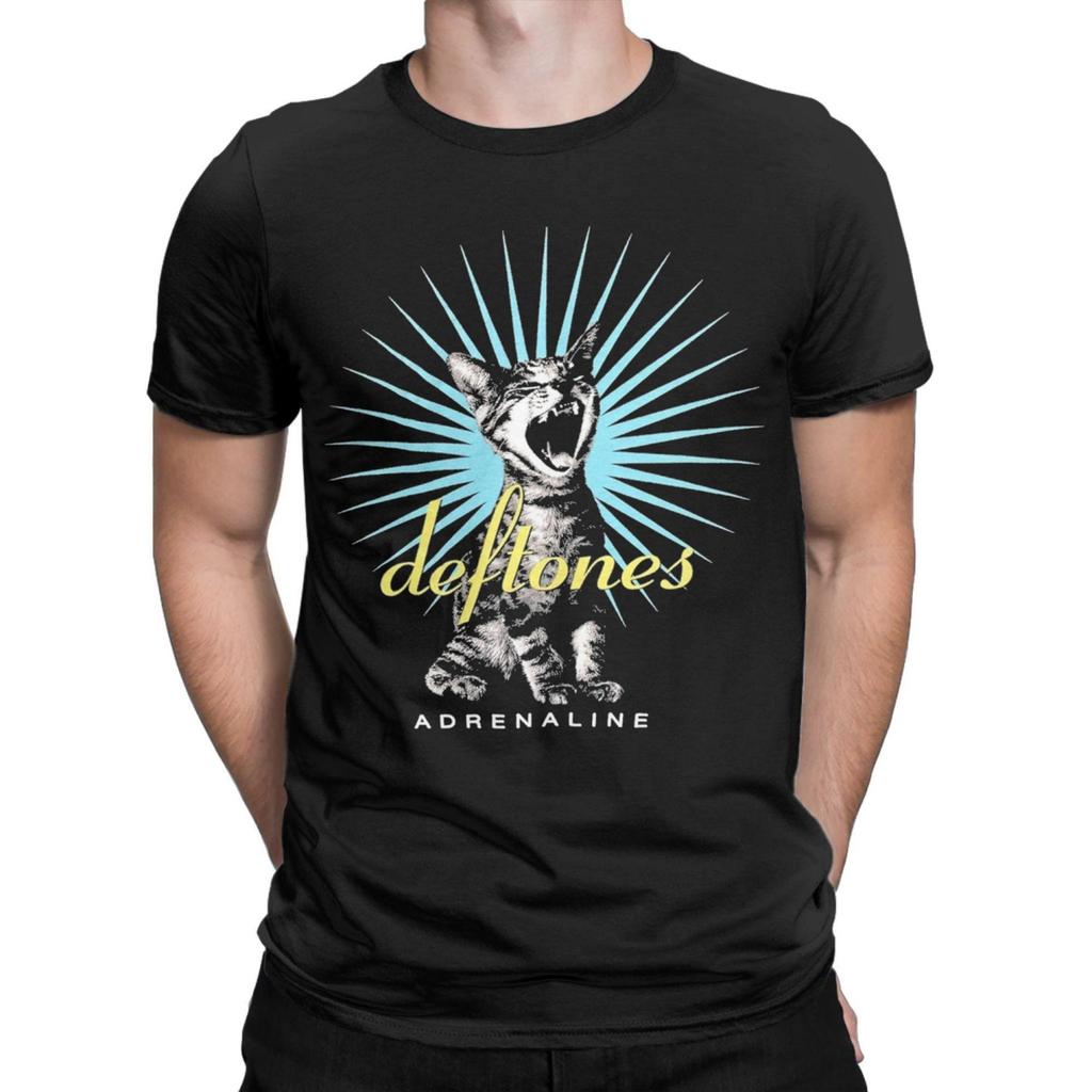 Новинка Футболка группы Deftones Мужская с круглым вырезом Хлопковые футболки Музыка Футболки с коротким рукавом Графические топы с принтом