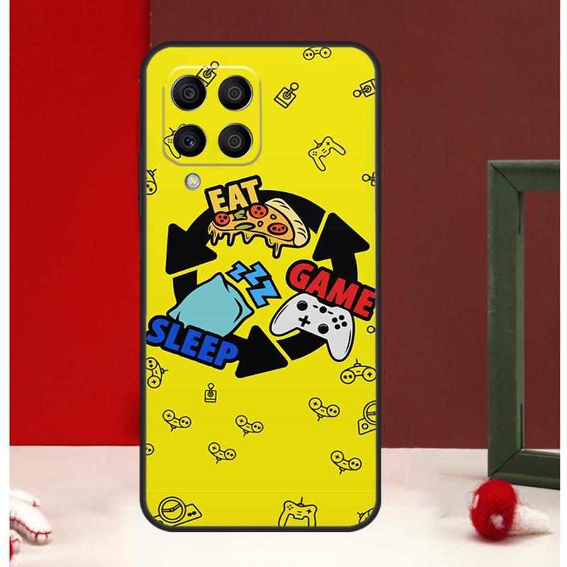 Ешь Спи Играй Цветной Чехол Для Samsung Galaxy M13 M53 M56 M52 M32 M16 M11 M21 M31 M35 M12 M14 M15 M36 M55 M34 M54