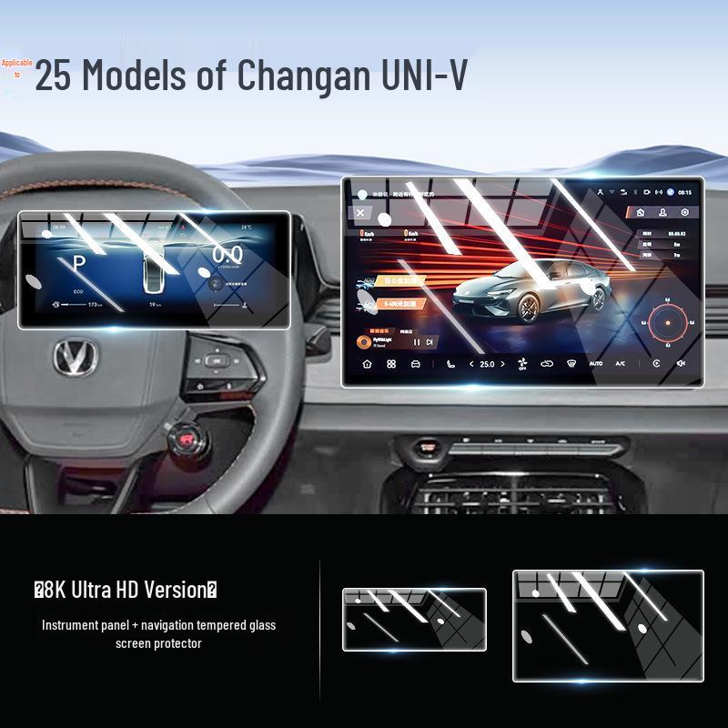 Защитное стекло для экрана для 25 моделей Changan UNIZ - Пленка для навигации на центральной консоли, Аксессуар для интерьера 2025
