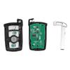 DKHN5 4 кнопки Брелок для ключа автомобиля BMW CAS1 Чип ID46 315/315LP/433/868 МГц Замена смарт-ключа для E65 E66 7 серии Необрезанный лезвие HU92