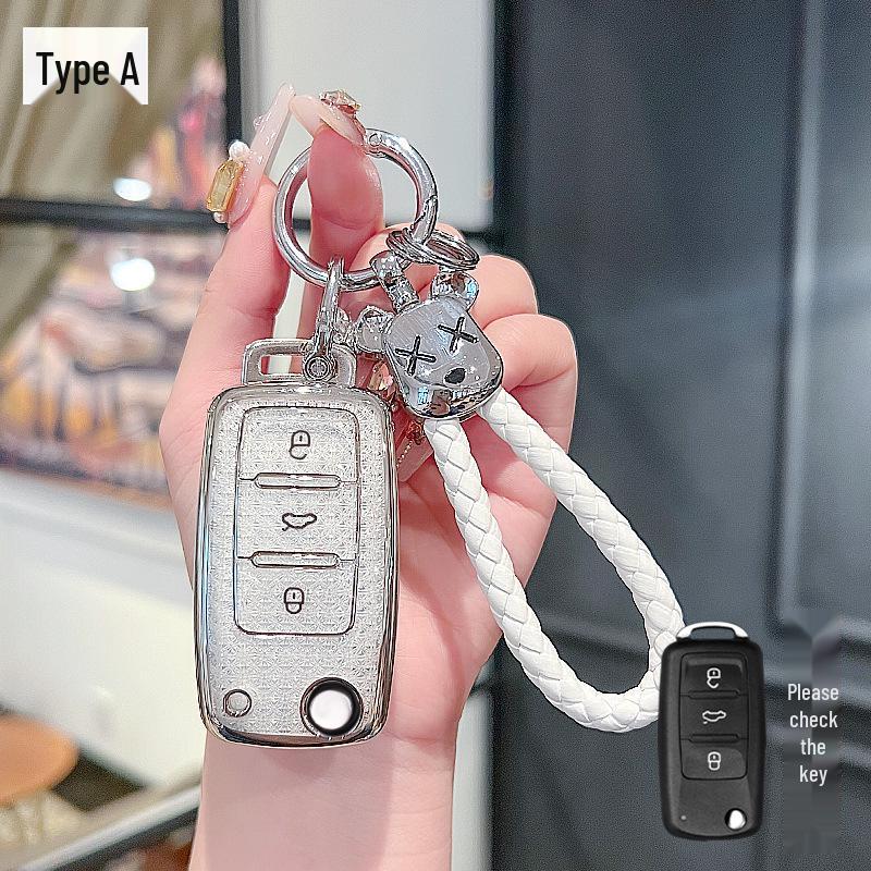 Чехол для ключа автомобиля Volkswagen для Bora, Sagitar, Lavida, Jetta, Passat, Polo, Tiguan и Golf