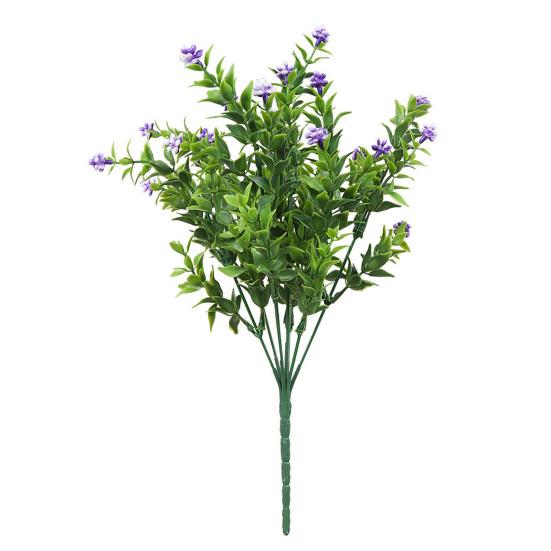 1 букет искусственных цветов, реалистичные, не увядающие, устойчивые к ультрафиолетовому излучению, красивые стильные цветы с визуальной имитацией для сада