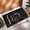 Brisbane Broncos Crystal Velvet Rug, Custom Name Text Personalized Non‑Slip Floor Mat for Home Decor Gift