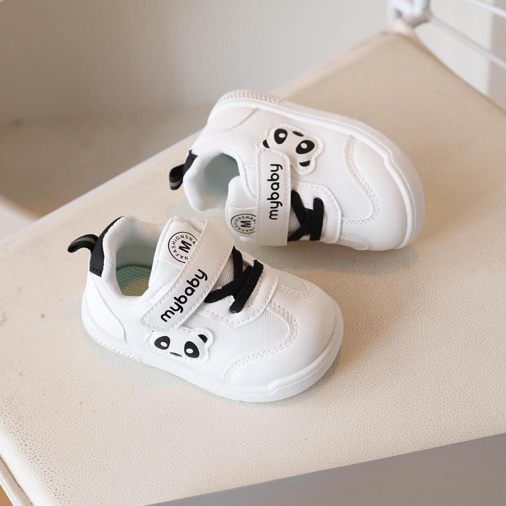 Весна/Осень 2026 Детские кроссовки-сетка 'Панда' для мальчиков - Обувь для ходьбы в помещении и детском саду