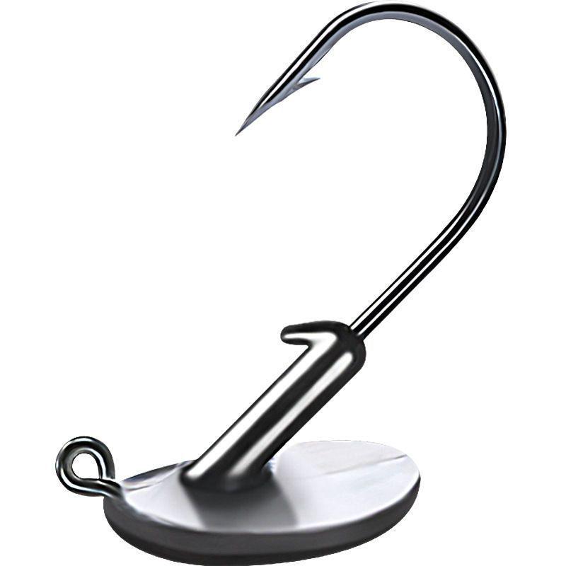 Enhanced Anti-Snag Jig Head Hook with Perch Curly Tail Soft Lure