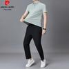Pierre Cardin Мужской комплект: футболка с коротким рукавом и брюки из ледяного шелка для охлаждения