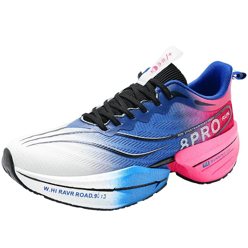 НОВЫЕ спортивные кроссовки для бега для мужчин, марафонов, дышащие, удобные, женские, спортивные, тренировочные, для активного отдыха, кроссовки с воздушной подушкой и углеродной пластиной