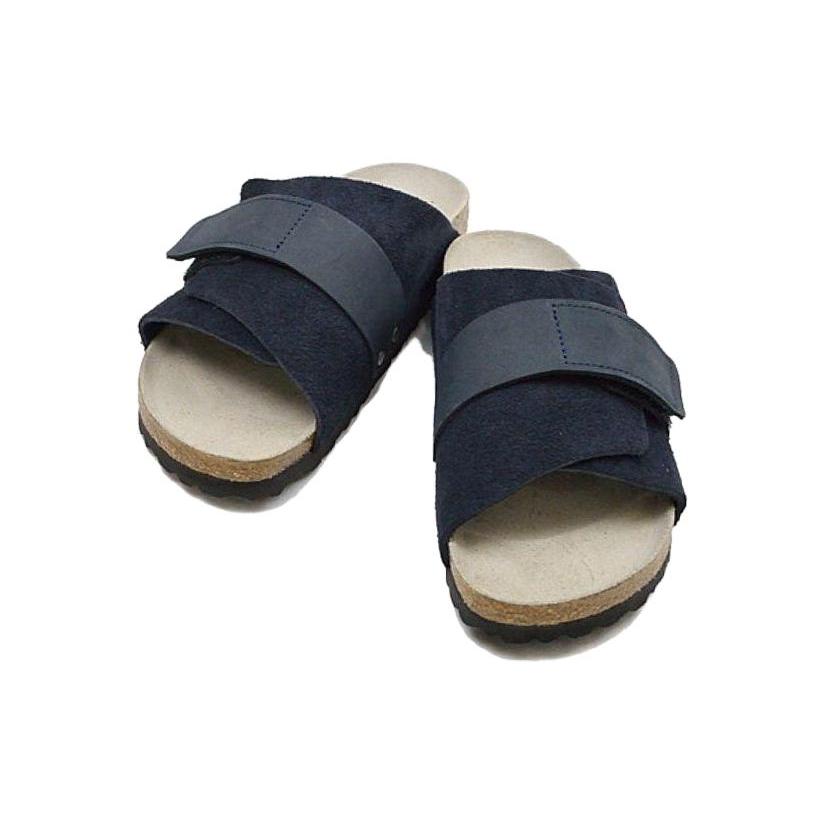 Birkenstock Сандалии Kyoto из нубука и замши узкого кроя 'Midnight Blue' 1020689