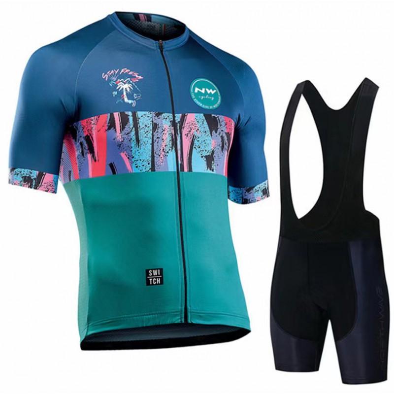 Northwave Short Sleeve Cycling Jersey Set Breathable Mesh Fabric Road Mountain Bike Ride Unisex