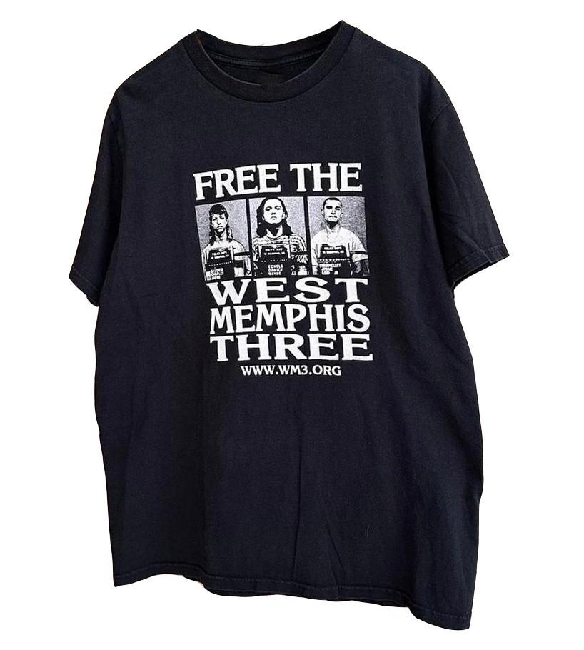 НОВАЯ Футболка Free The West Memphis Three 90-х Размеры S-5XL Редкий Перепечаток Унисекс Футболка С Принтом