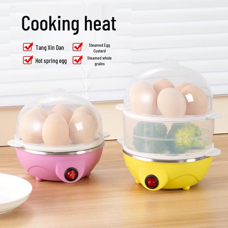 Stainless Steel Multifunctional Egg Cooker with Automatic Power-Off