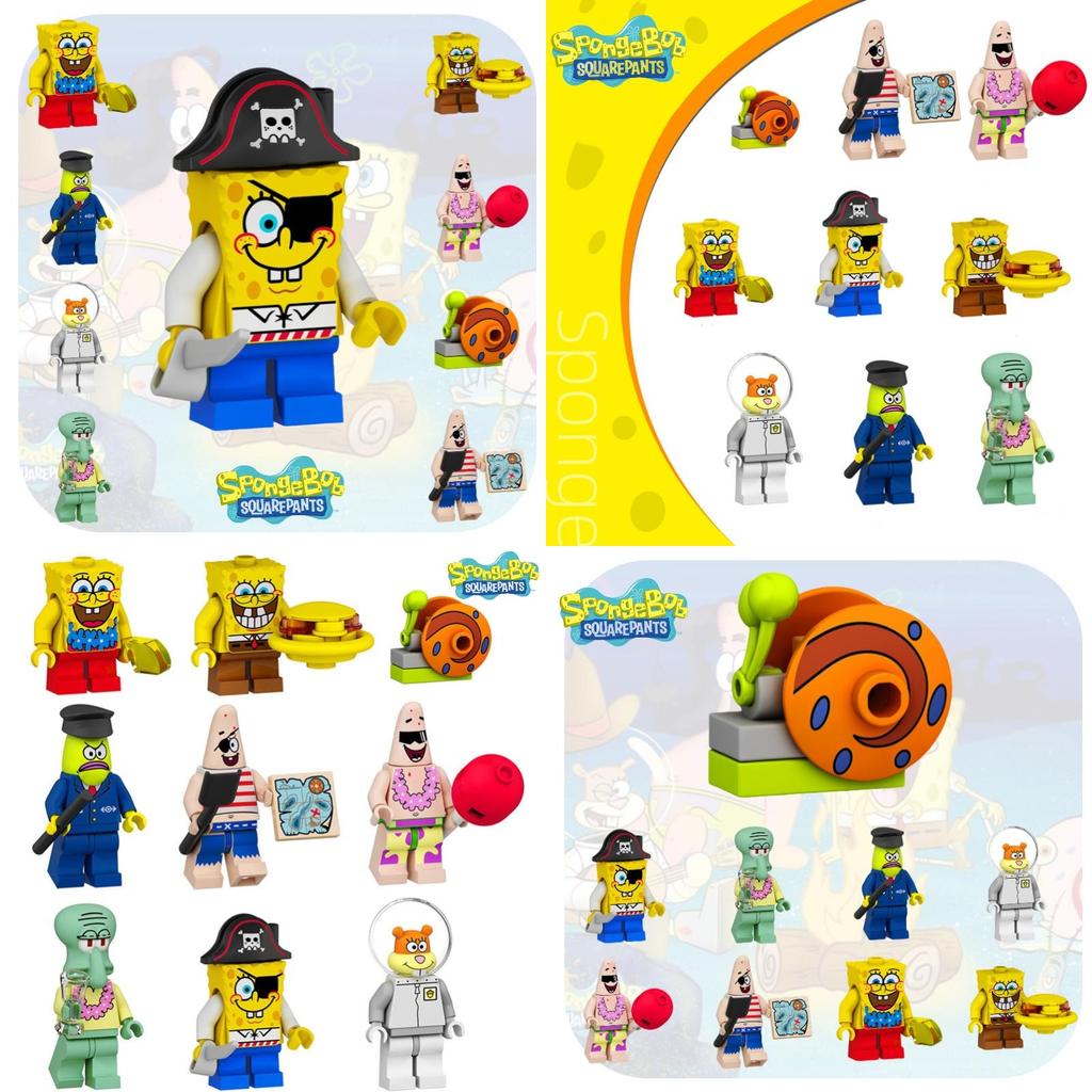 Spongebob Squarepants Characters Building Blocks Fun And Educational Toy 38-50 Pieces