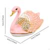 Swan Jewelry Box Animal Statue for Earrings Women Trinket Organizer Dressing