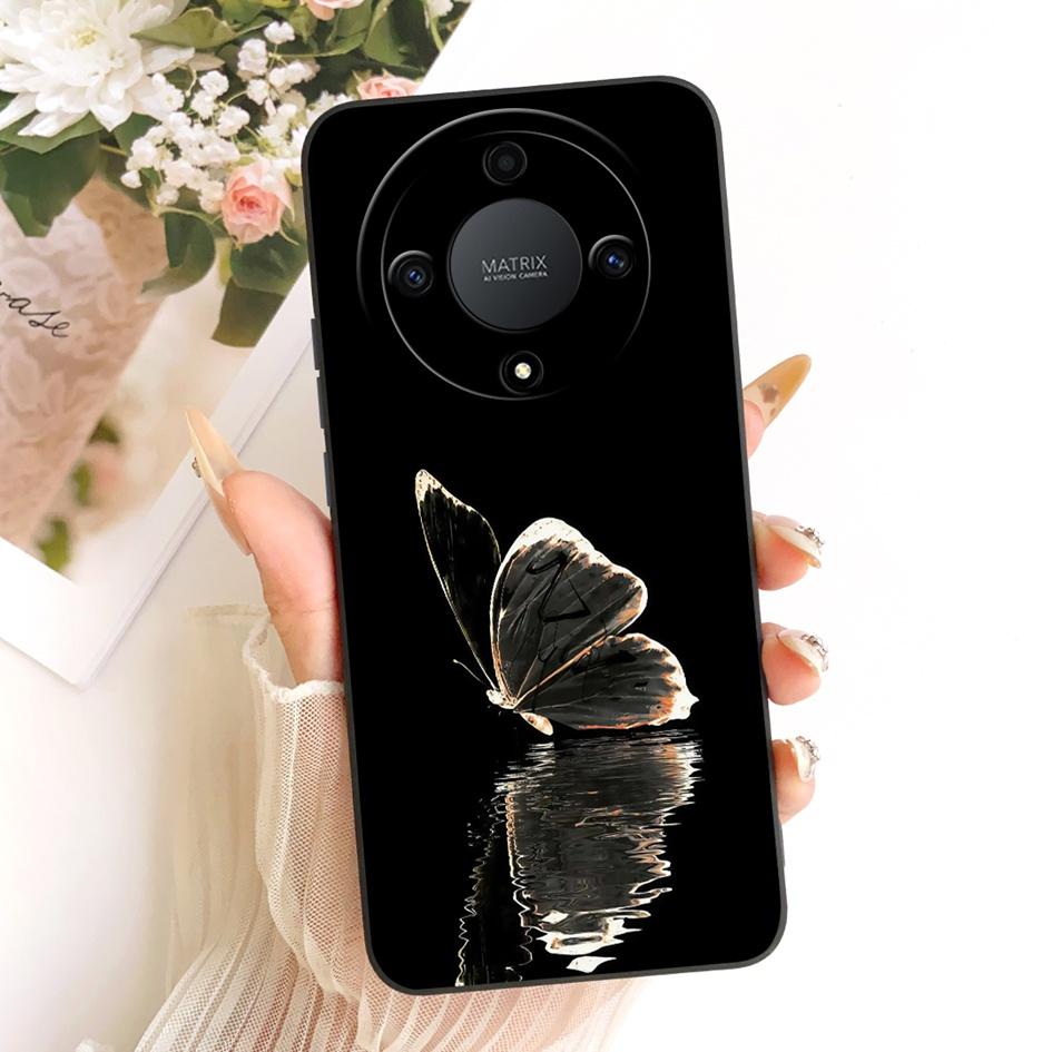 Ударопрочный Чехол Для Honor X9a Чехол Magic 5 Lite Funda RMO-NX1 RMO-NX3 Роскошные Чехлы Из Мягкого Силикона С Цветами Ромашки Для HonorX9a Capa