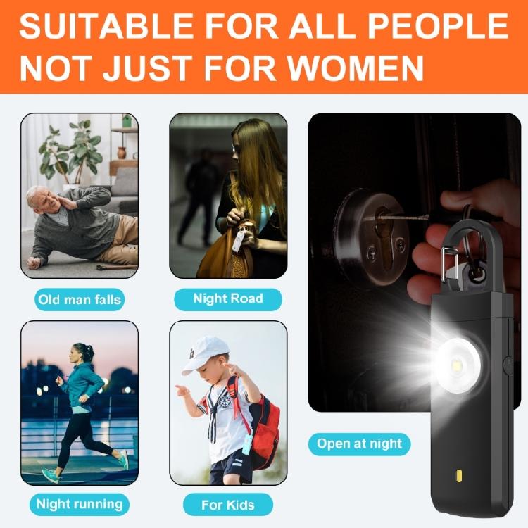 Personals Keychains Alarm Loud 140db With Strobelight Security Siren For Women Seniors And College Students