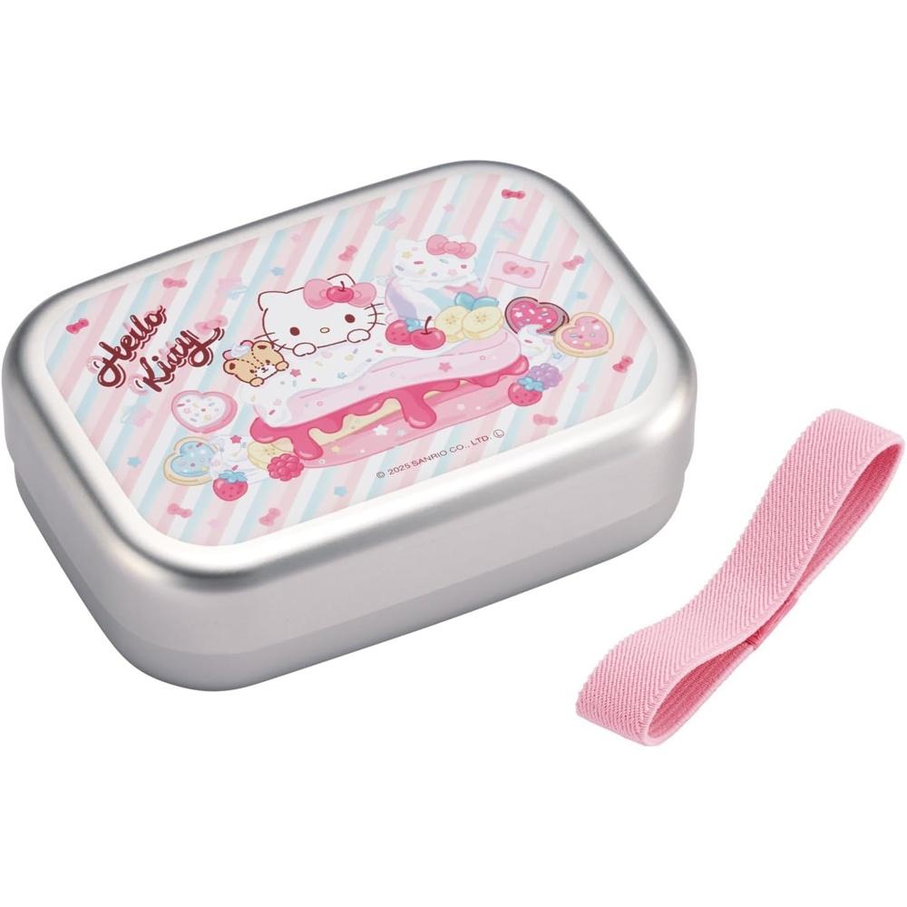 Skater Bento Box Aluminum Lunch for Children 370ml Insulated Compatible with Belt Made in Japan Sanrio Hello Kitty Fancy Snacks Weets Girls ALB5NV-A