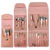 4/12/16pcs Manicure Cutters Anti Splash Nail Clipper Set Bag Household Rose Gold Ear Spoon Nail Clippers Pedicure Nail Scissors Tool Sharpe Home Use