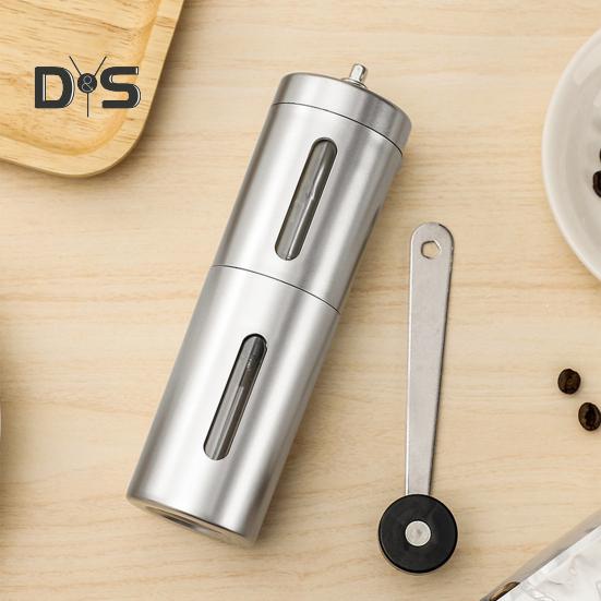 Кофемолка из нержавеющей стали с ручным приводом, регулируемая толщина, ручной шлифовальный инструмент для кофейных зерен, орехов, специй