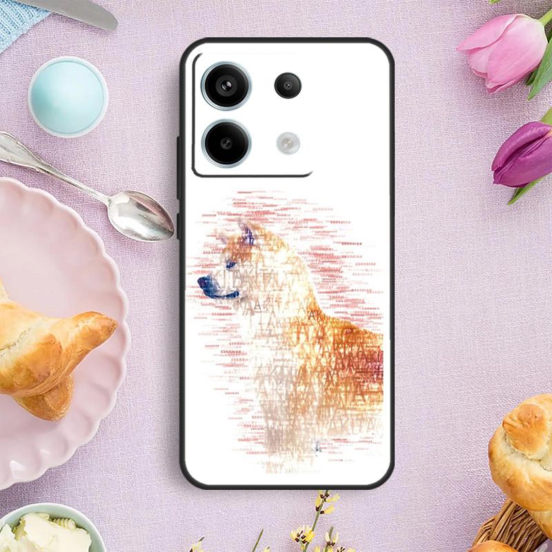 Animal Cute Dog Akita Phone Case For Redmi Note 13 9 10 11 12 Pro Plus 10S 11S 12S Redmi 12 9C 10C 12C 13C Cover