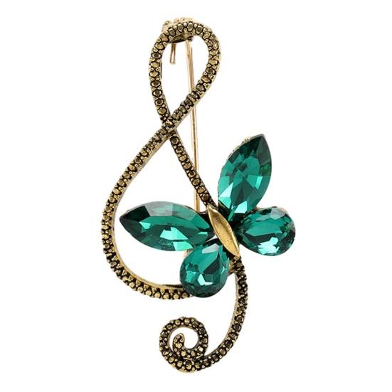 Брошь-бабочка, нержавеющая, устойчивая к коррозии, сверкающая, яркая, цветная, большая брошь с насекомыми, булавка, ювелирный аксессуар