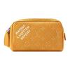 Louis Vuitton Dopp Kit Double Zipper Wide Opening Design Monogram Heritage Coated Canvas Toiletry Bag Mini Men toiletry bag Saffron-Yellow M27158