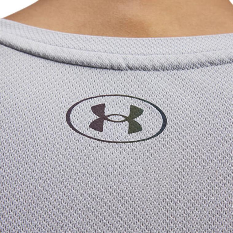 Under Armour Футболка Rush Seamless Legacy с длинным рукавом, мужские топы, современный серый цвет 1379282-011
