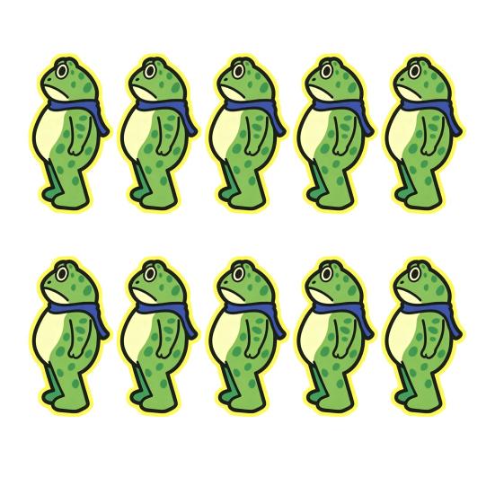 1/5/10/20/50/100Pcs Resist Frog Sticker Waterproof PVC Frog Meme Sticker Cell Phone Laptop Computer Helmet