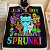 1PC Colorful Creatures Custom Name Patterned Flannel Blanket Suitable For All Seasons For Home Decor Warmth And Comfort Gifts Holiday Present