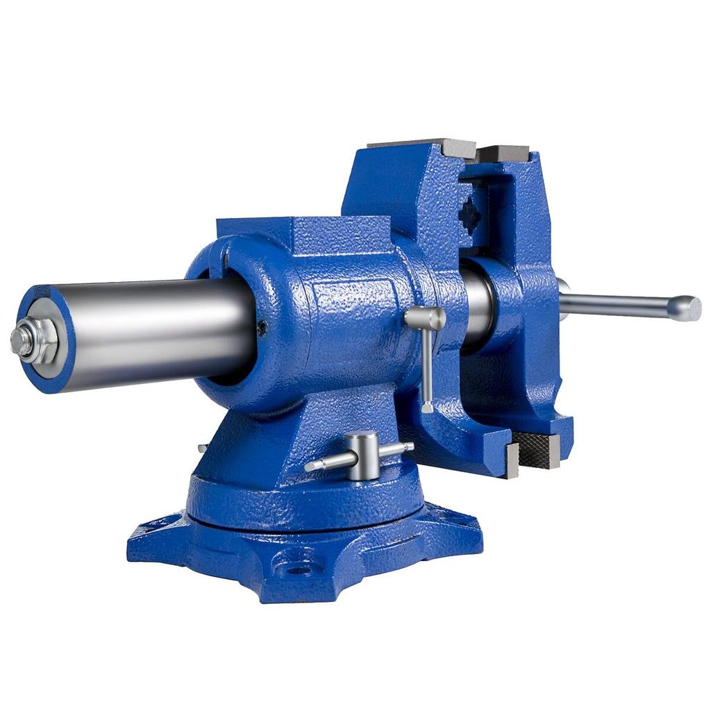 Multipurpose Vise 6-Inch Bench Vise 360-Degree Rotation Clamp on Vise with Swivel Base and Head Heavy Duty Multi-Jaw Vise for Clamping Fixing
