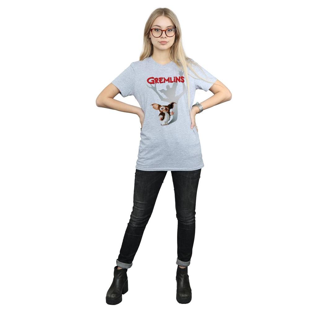 Gremlins Womens/Ladies Gizmo Shadow Cotton Boyfriend T-Shirt